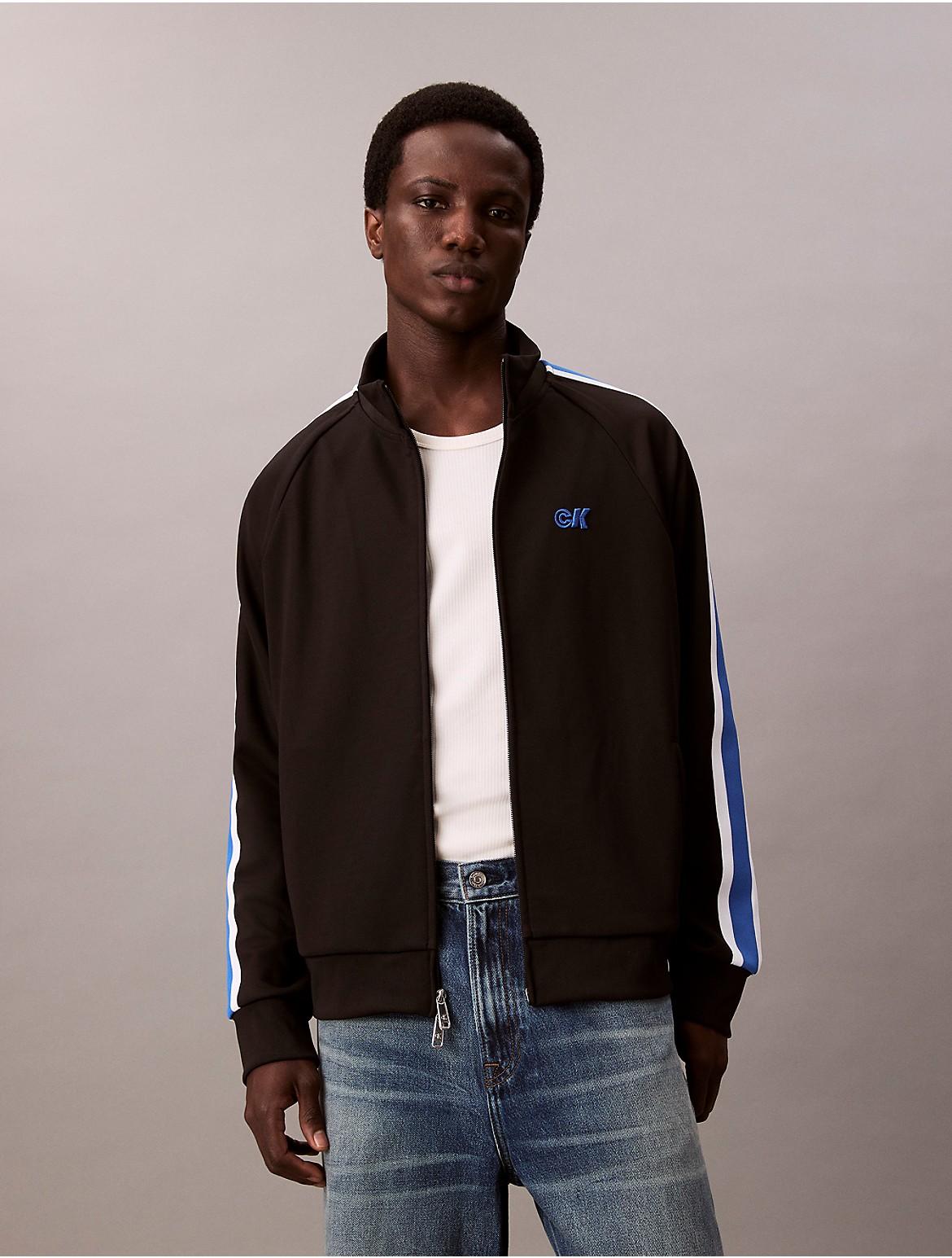 Calvin Klein Mens Stretch Twill Track Jacket Product Image