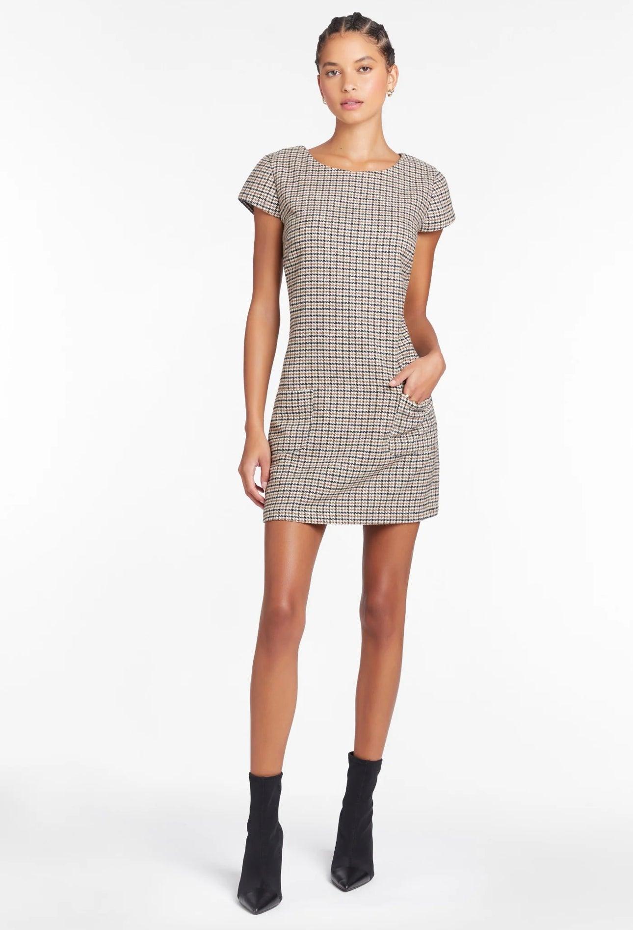 Felice Dress in Houndstooth Product Image
