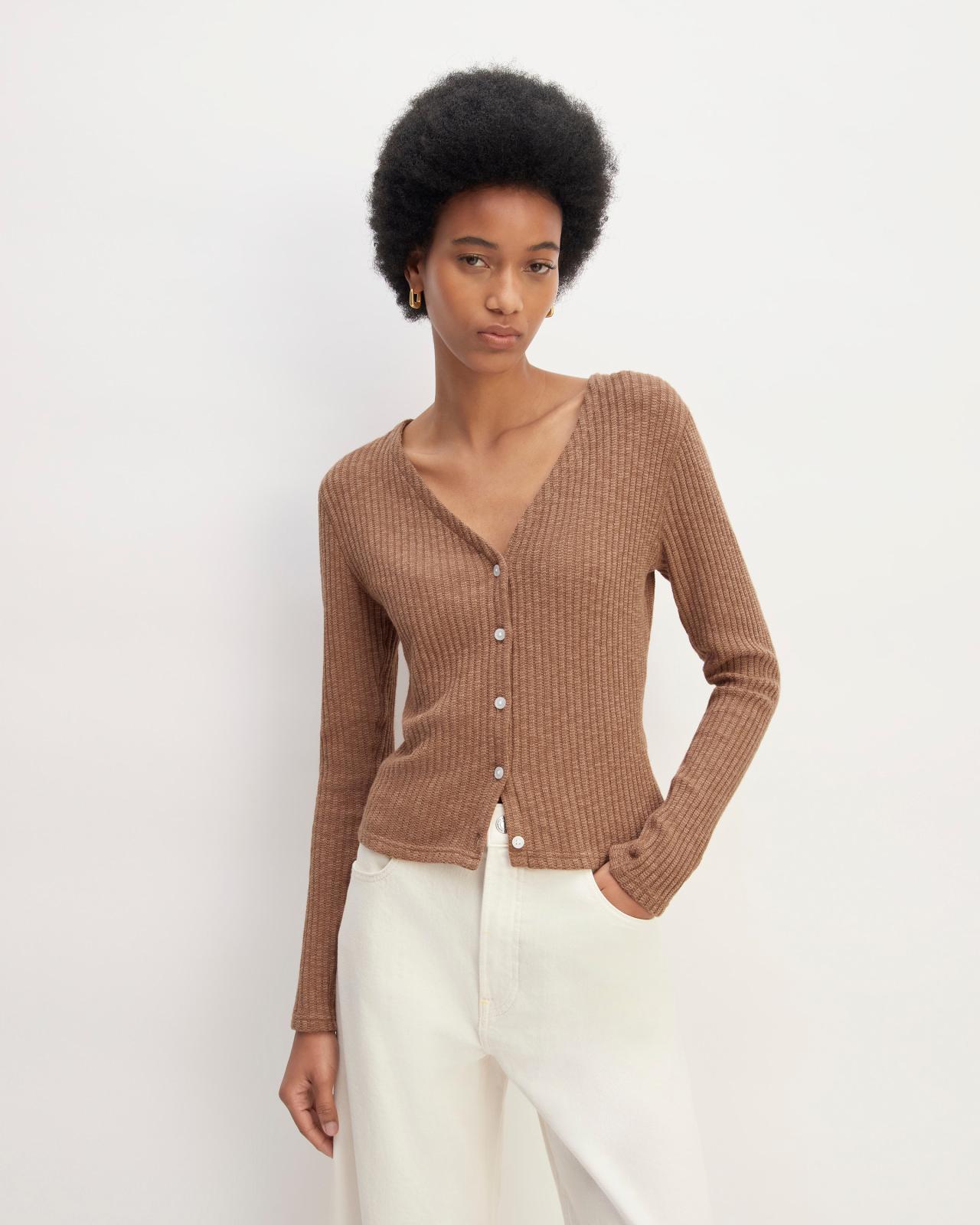 Womens Cozy Rib Cardigan by Everlane Product Image