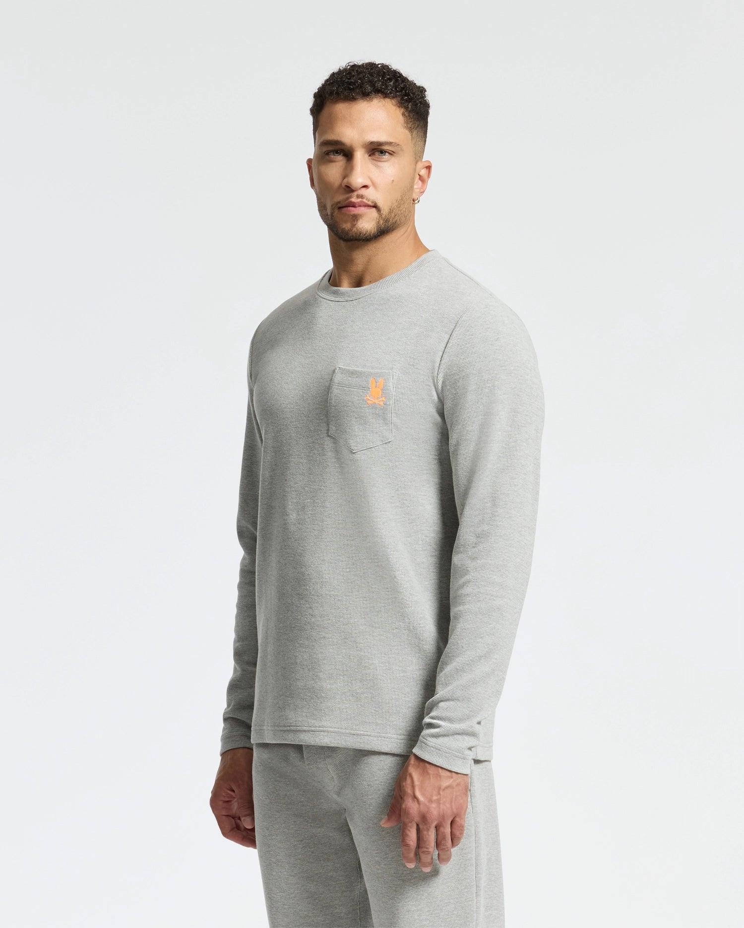 MENS VAL WAFFLE LOUNGE LONG SLEEVE TEE - B6T672E200 Product Image