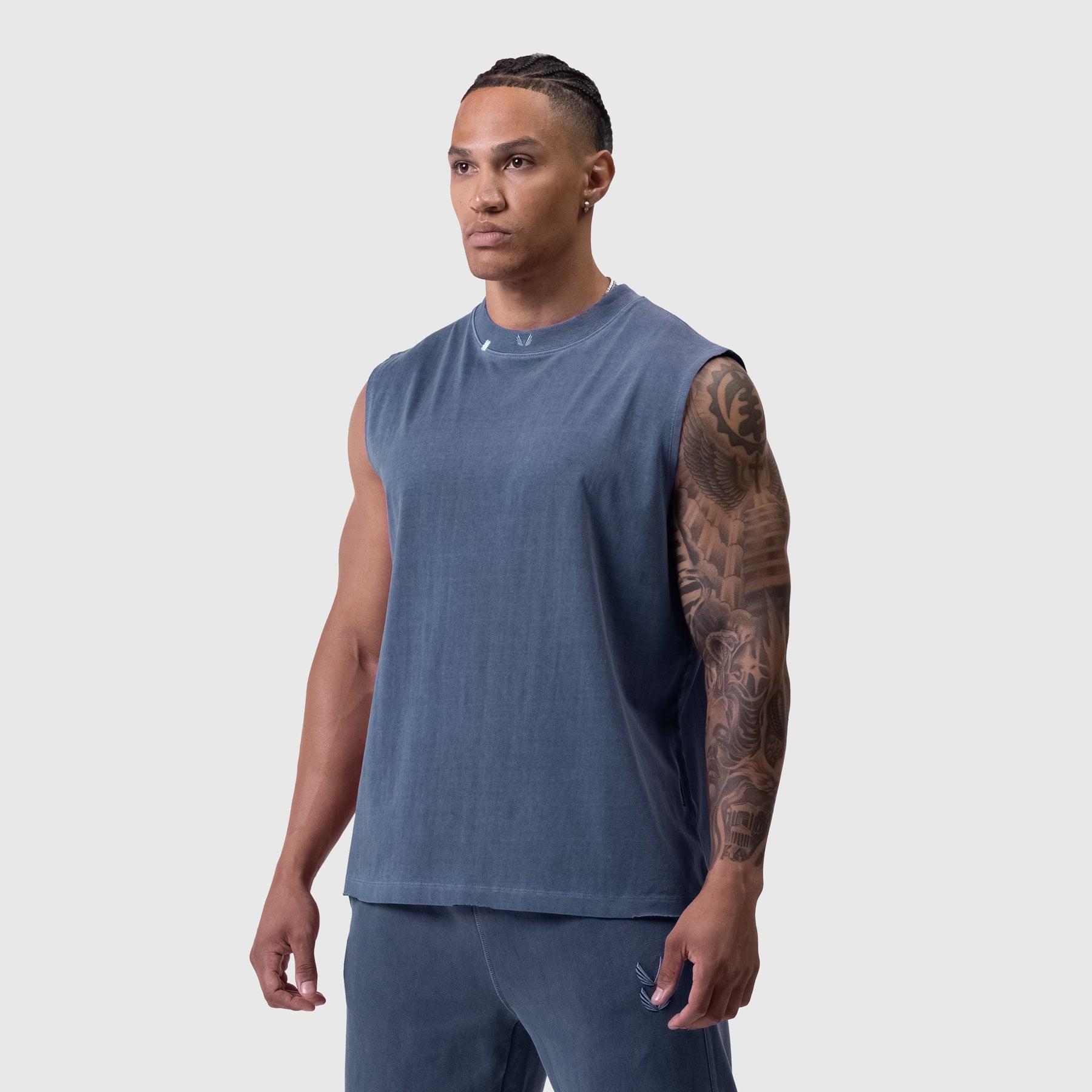 0807. Tech Essential™ Relaxed Cutoff - Faded Navy Product Image