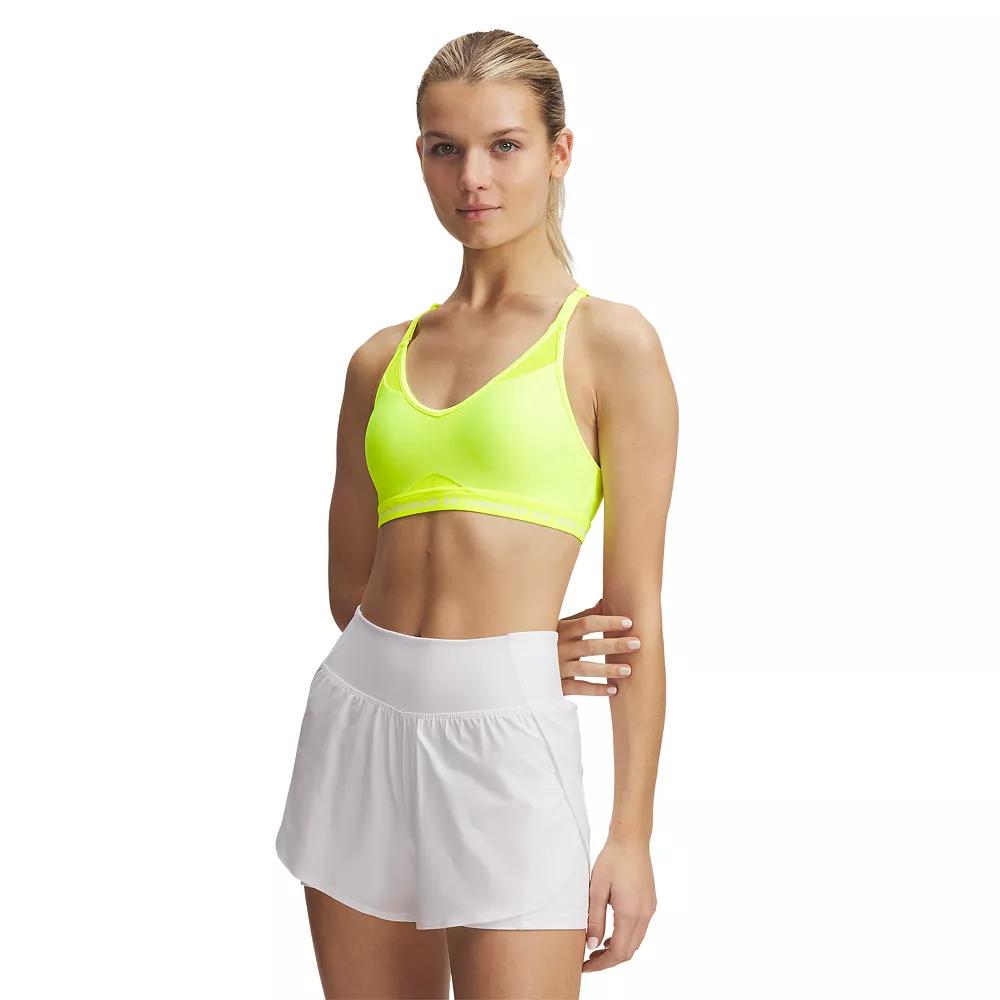 Women's Under Armour Crossback Low-Impact Sports Bra, Size: XXL, Yellow Product Image