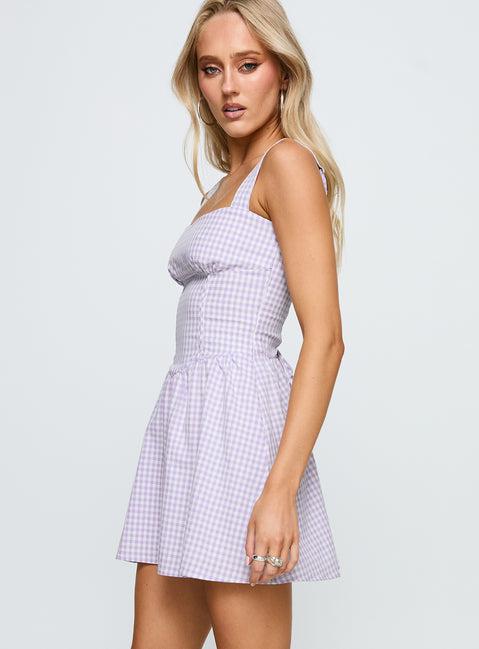 Gentle Soul Mini Dress Purple Multi Product Image