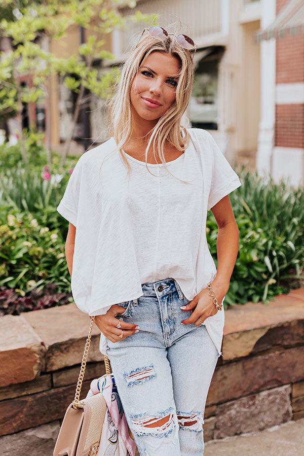 Sunny Refresh Shift Top In White Product Image