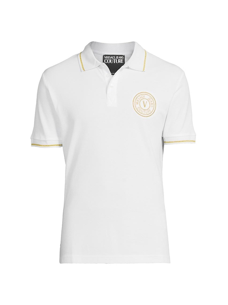 Mens Logo Cotton Polo Shirt Product Image
