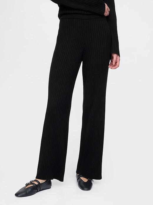 CashSoft Wide Rib Sweater Pants Product Image