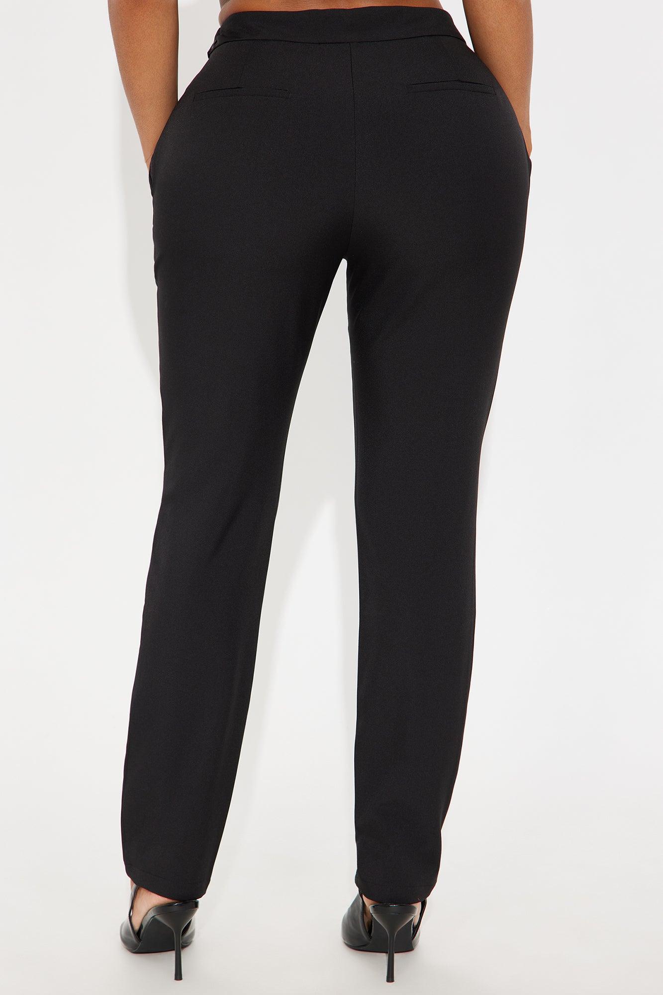 Karla Belted Cigarette Pant - Black Product Image