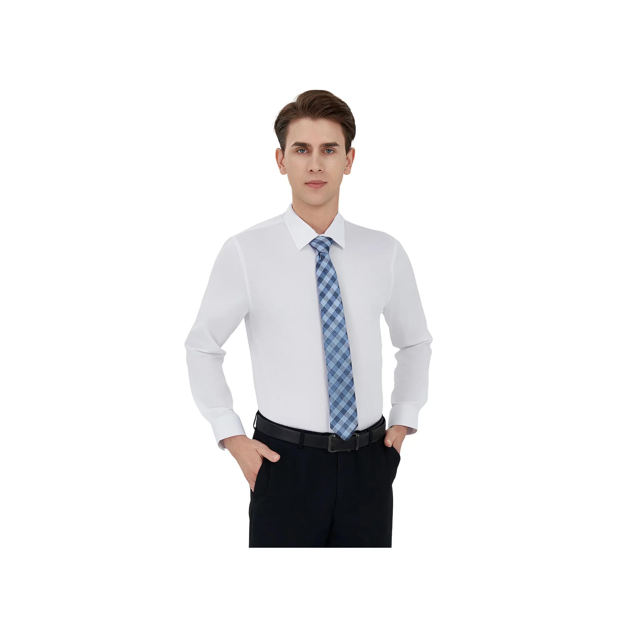 Men's Bespoke Slim-Fit Dress Shirt & Tie Set,  Product Image