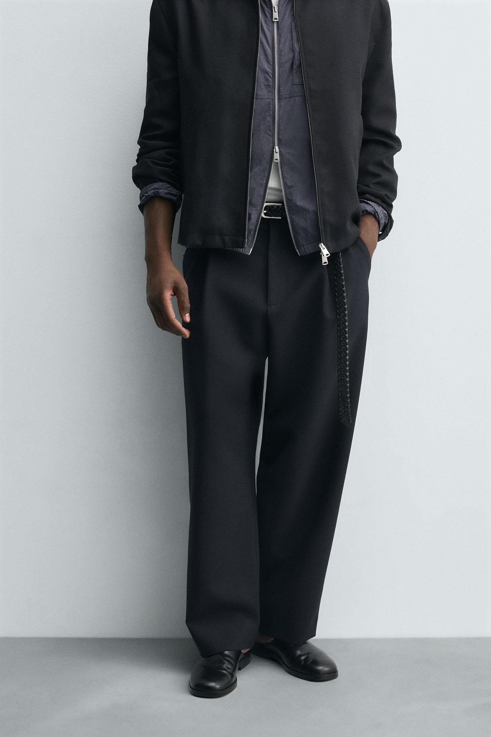 RELAXED FIT PLEATED PANTS Product Image