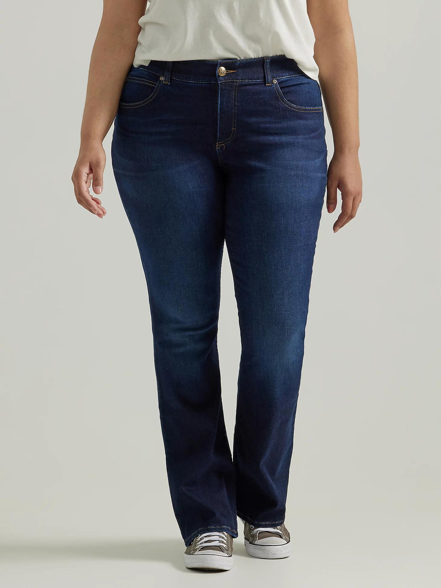 Women's Ultra Lux Comfort with Flex Motion Bootcut Jean (Plus) | Women's Jeans | Lee® Product Image