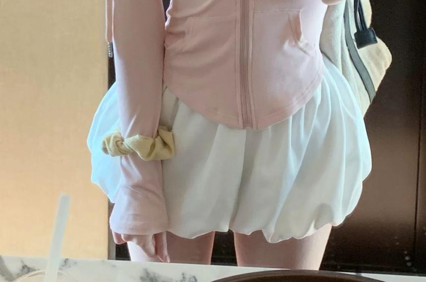 Plain Zip Hoodie / Mid Rise Shorts Product Image