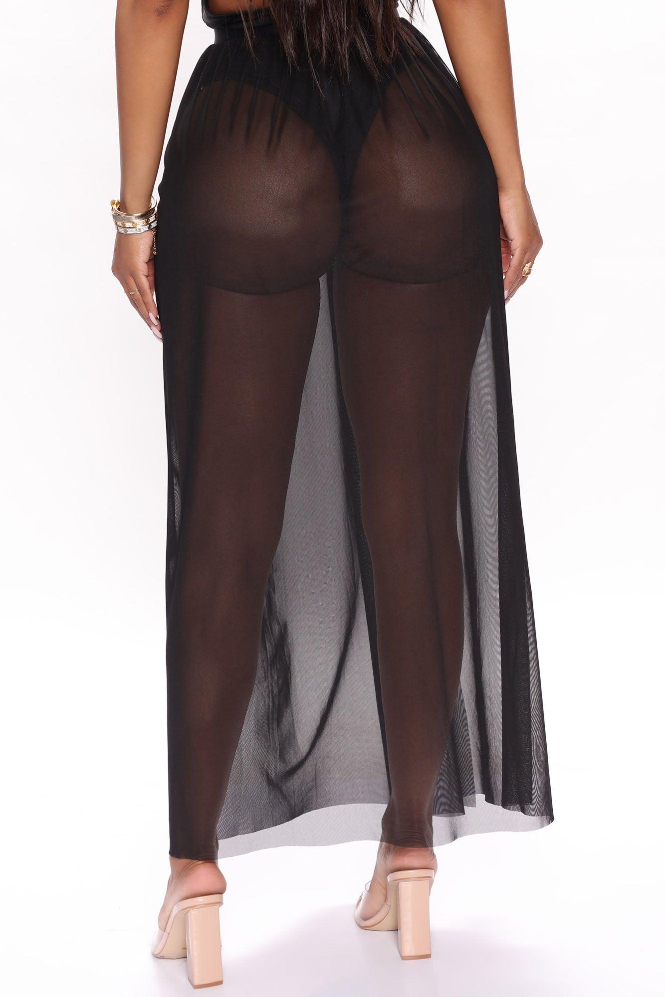 Summer Romance Corset Swimsuit Cover Up Set - Black Product Image