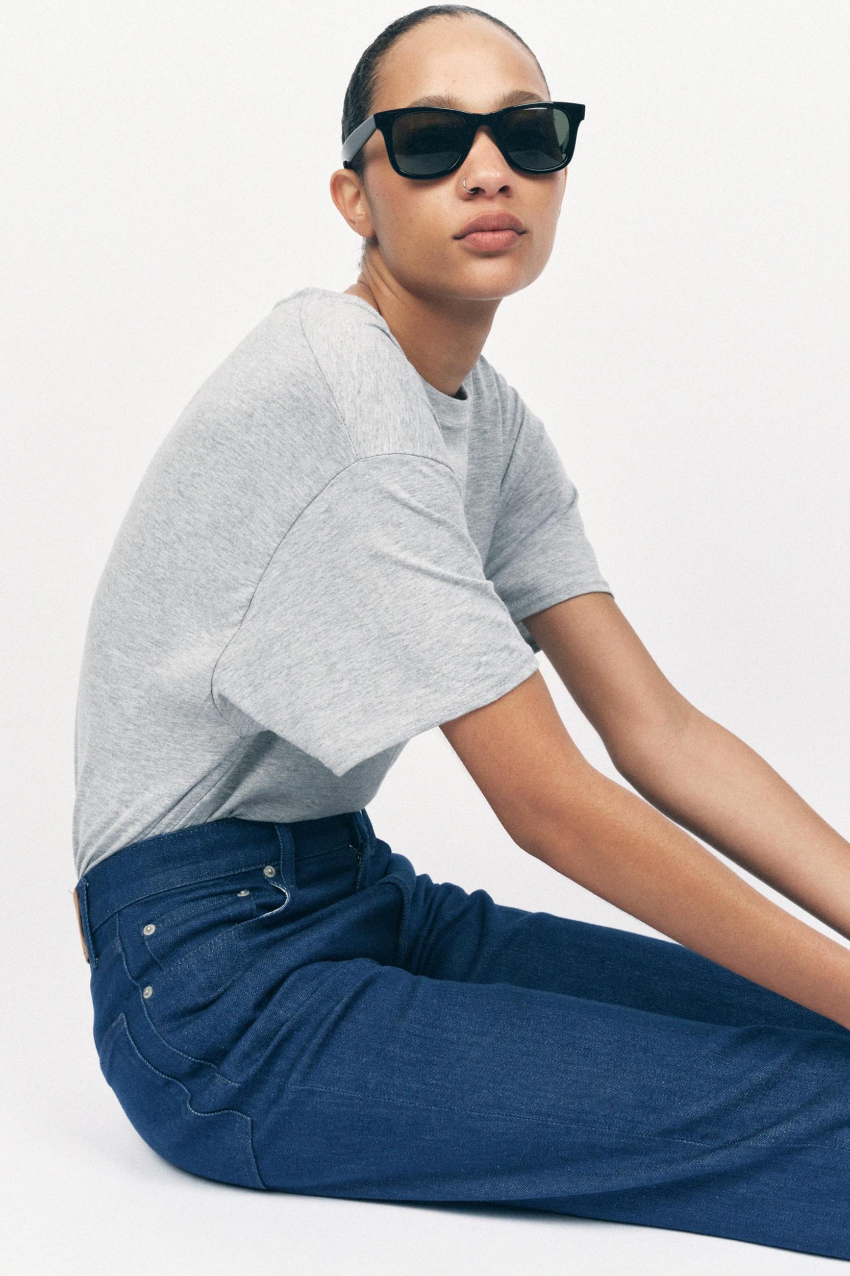 ZW COLLECTION HIGH WAIST WIDE LEG JEANS Product Image