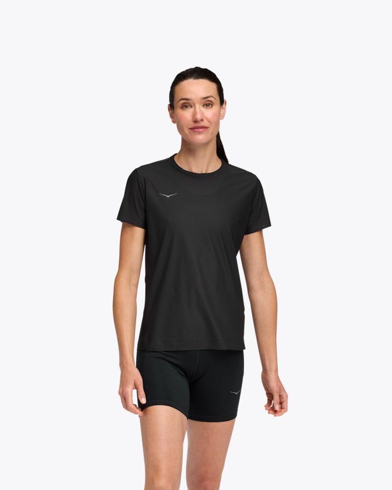 HOKA Womens Airolite Short Sleeve 2.0 Shirt in Rougearge Product Image