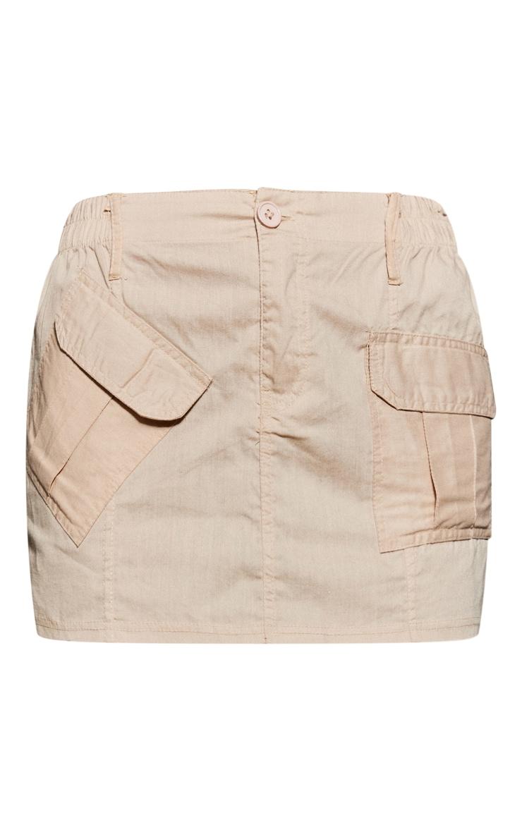 Sand Pocket Front Cargo Micro Mini Skirt Product Image