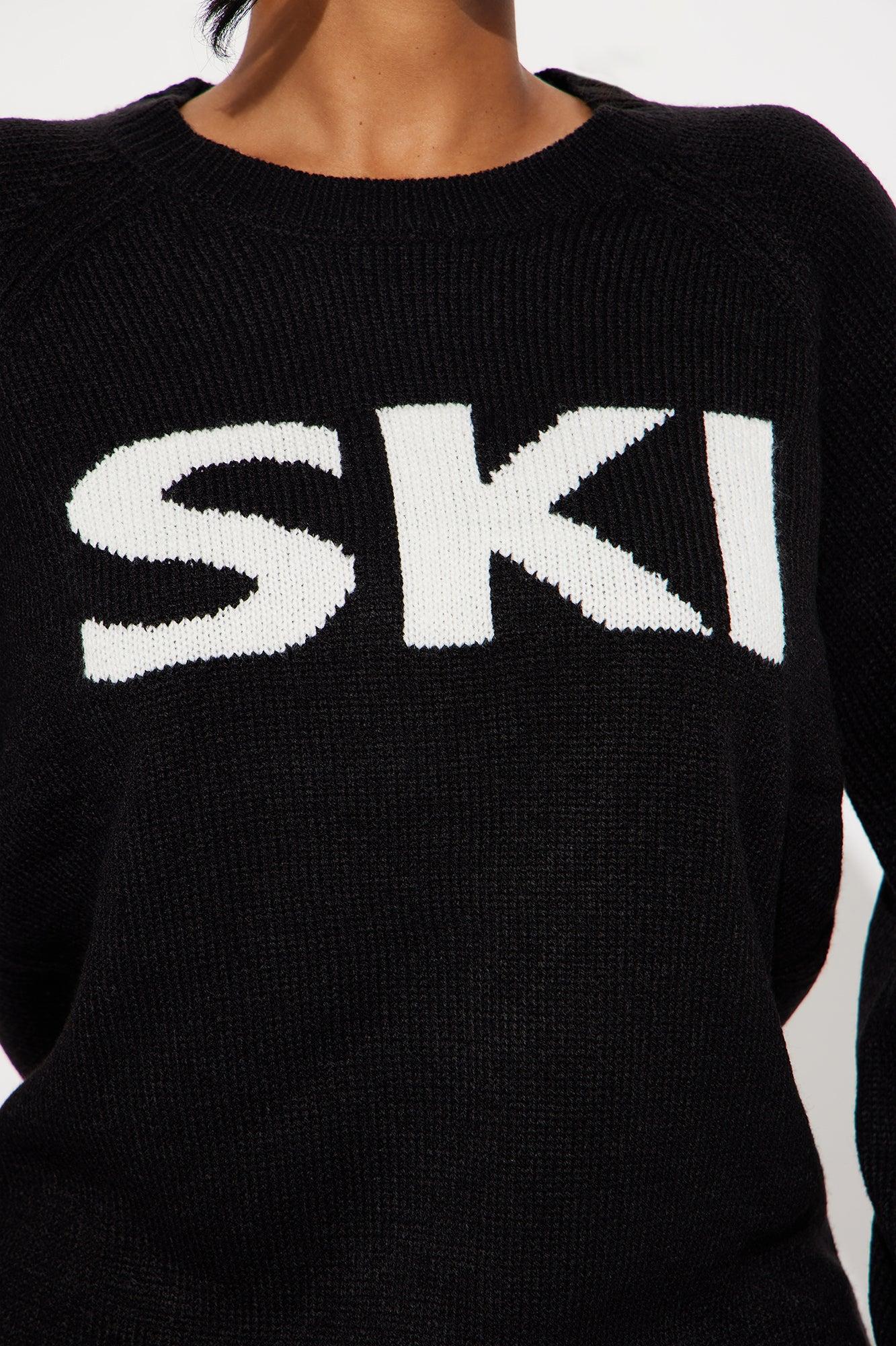 Ski Sweater - Black/White Product Image