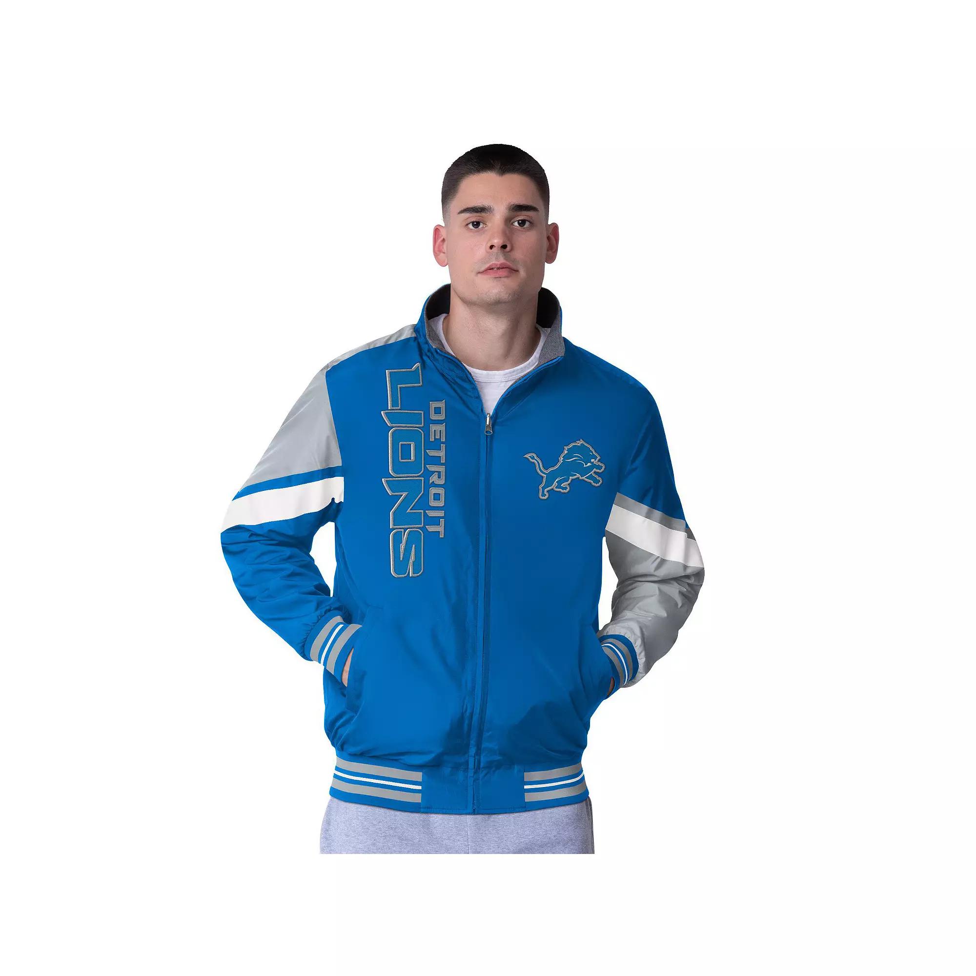 Men's G-III Sports by Carl Banks Navy Dallas Cowboys Strong Arm Reversible Full-Zip Jacket,  Product Image