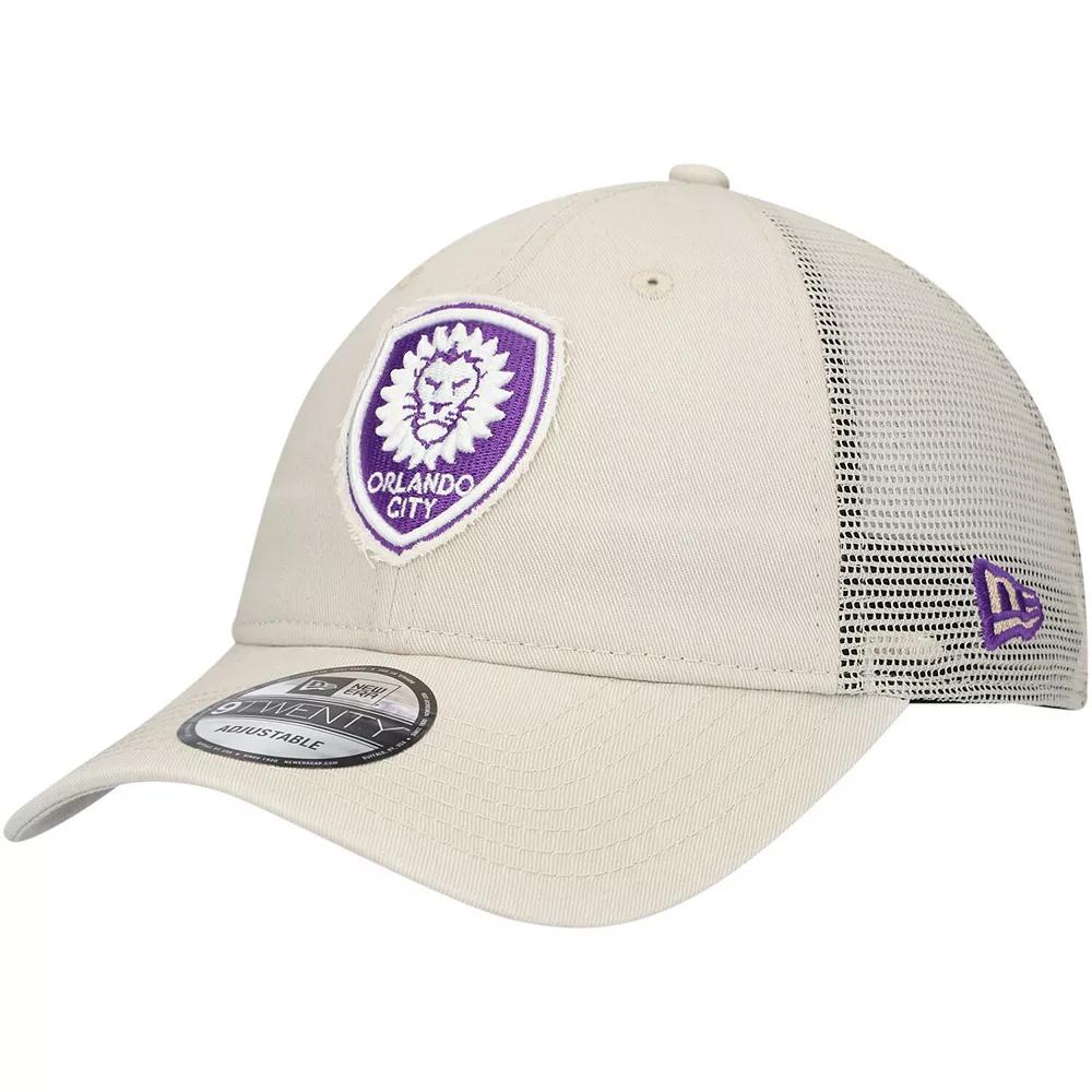 Men's New Era Tan Orlando City SC Game Day 9TWENTY Adjustable Trucker Hat, Orf Team Product Image