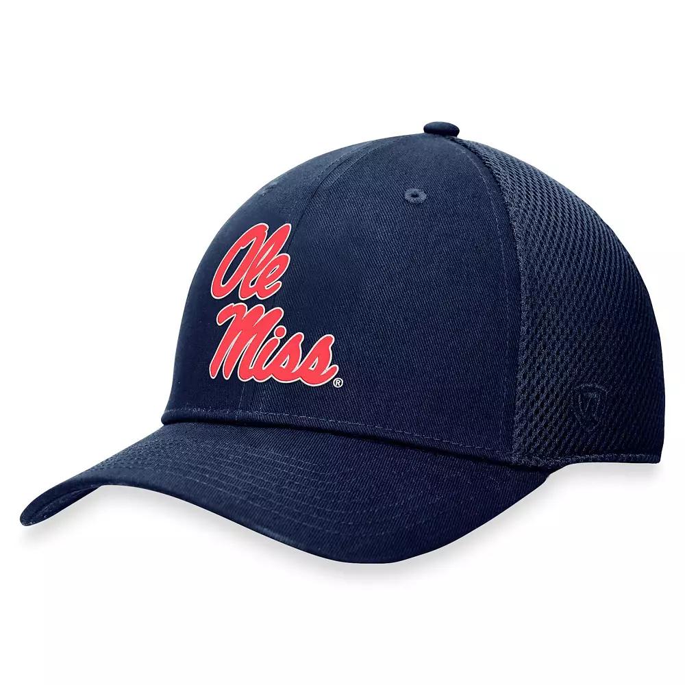Men's Top of the World Navy Ole Miss Rebels Spacer Flex Hat,  Product Image