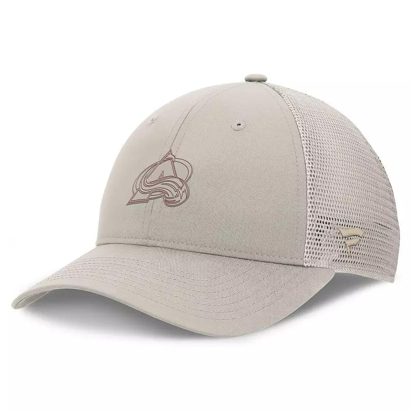Women's Fanatics Tan Colorado Avalanche Authentic Pro Road Trucker Adjustable Hat, Team Product Image