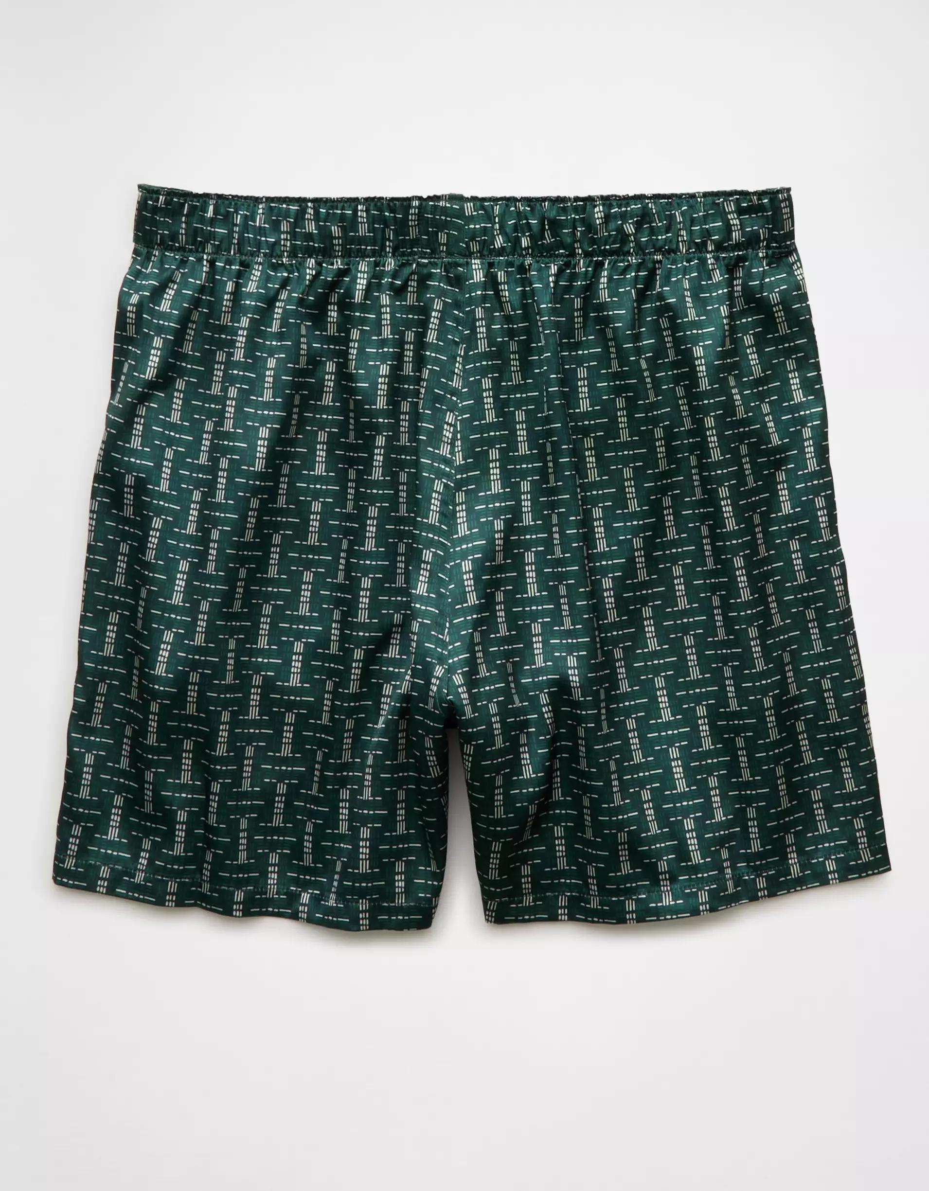 AEO Men's Elephant Tapestry Satin Pocket Boxer Short Product Image