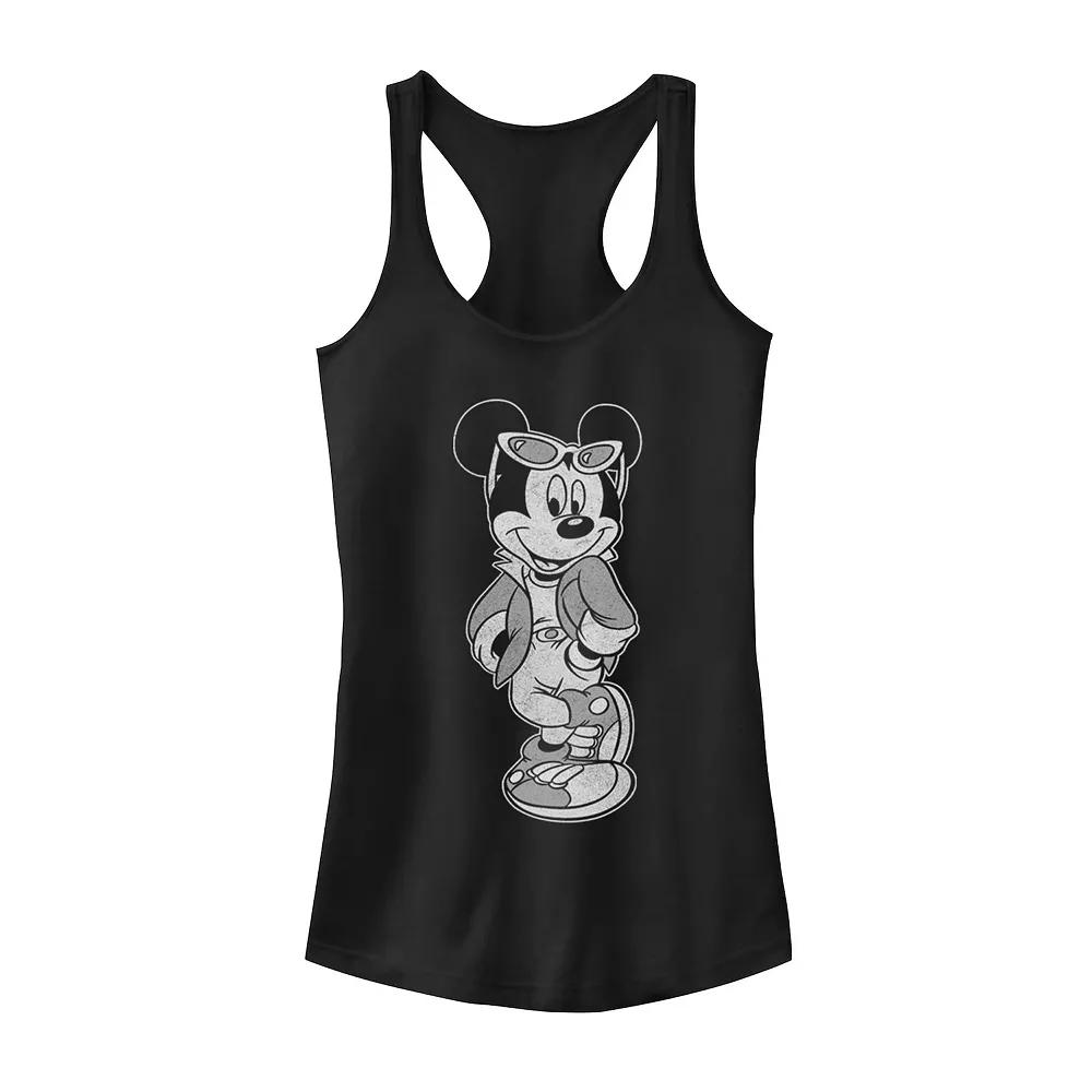 Disney's Mickey & Friends Mickey Cool Portrait Juniors' Racerback Graphic Tank Top, Girl's,  Product Image