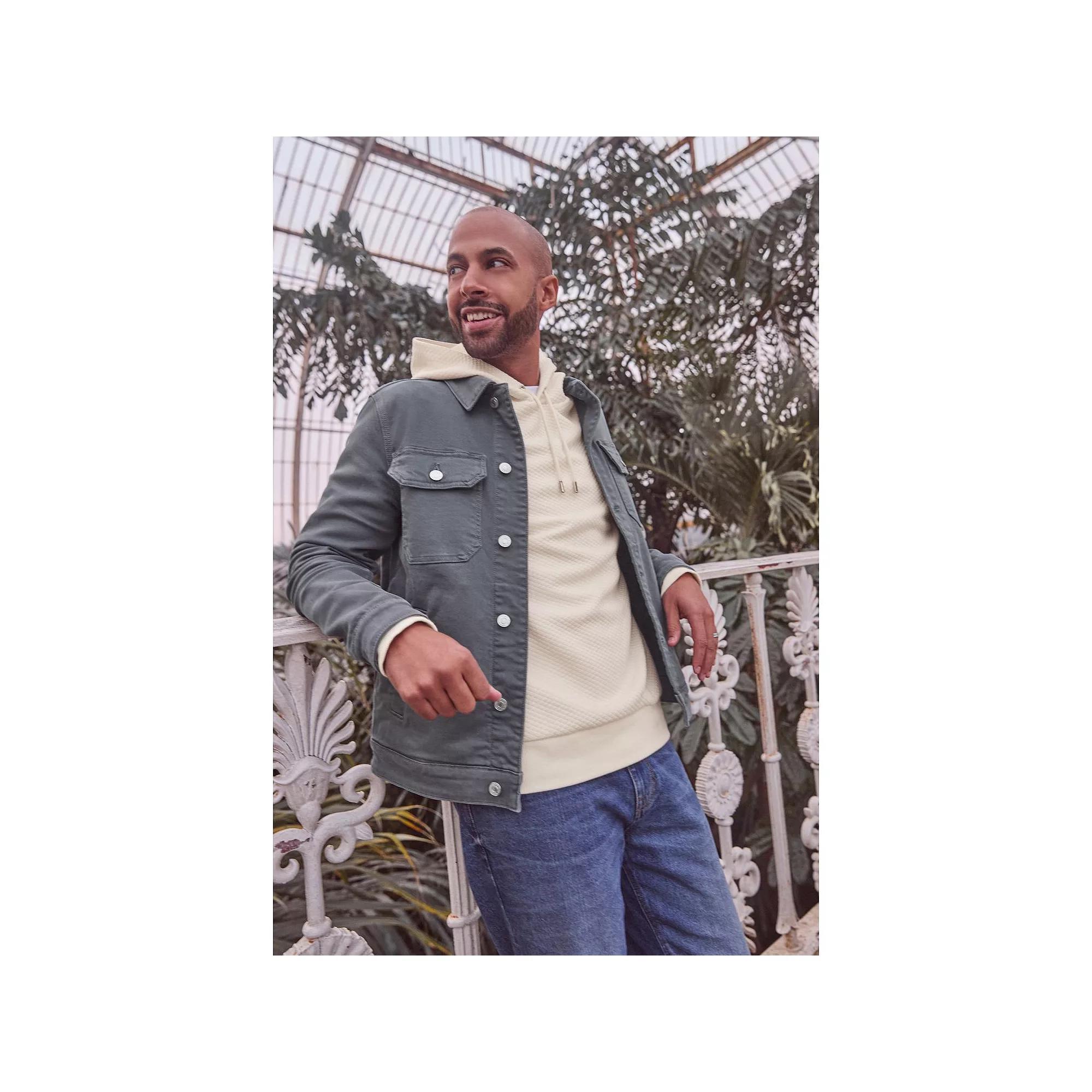 Men's NEXT Denim Trucker Jacket, Size: XXL, Blue Product Image