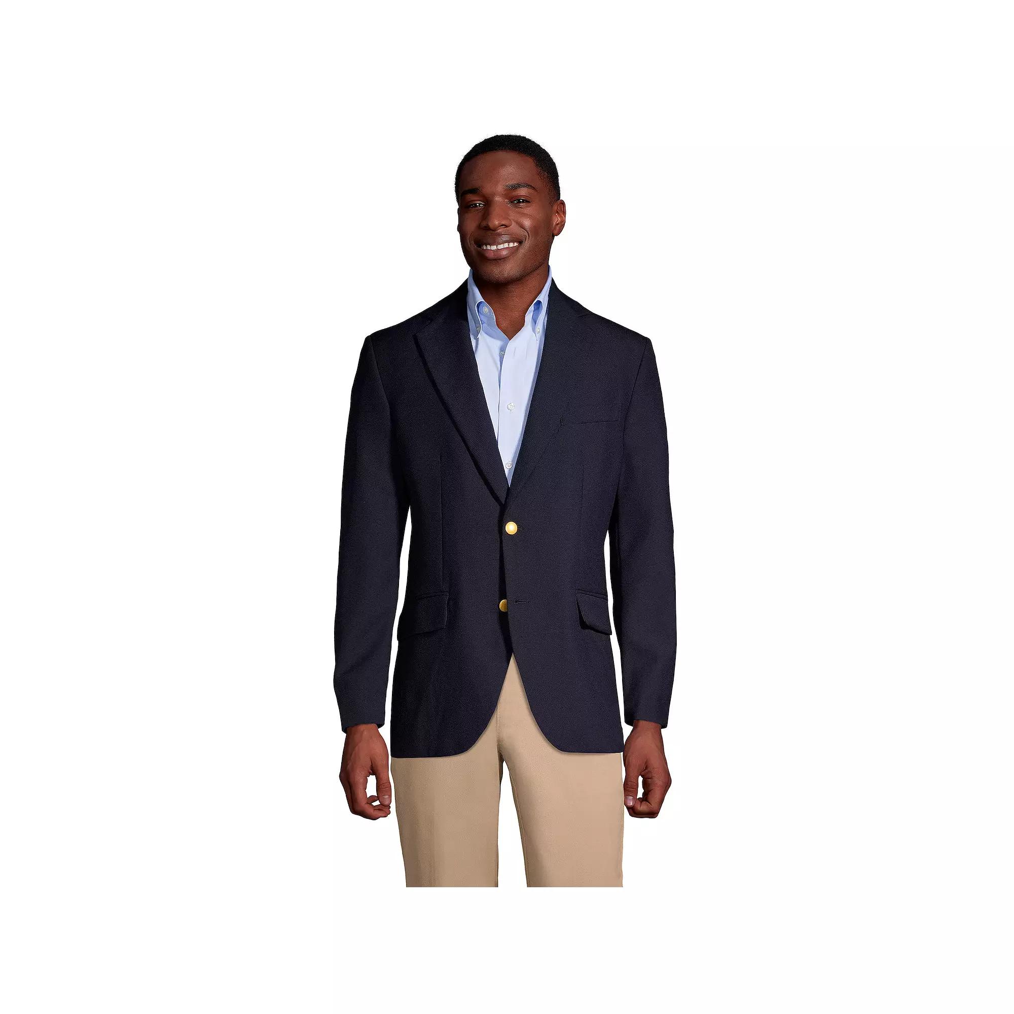 Big & Tall Lands' End Classic Navy Blazer, Men's,  Product Image