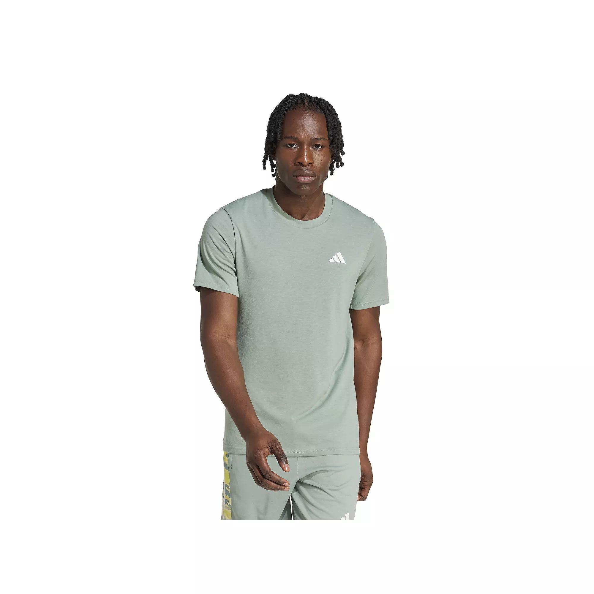 Men's adidas Train Essentials Feelready Training Tee, Size: Small, Silver Green Product Image