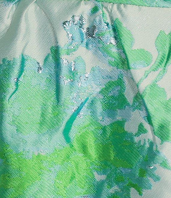 Abbey Glass Caroline Organza Floral One Shoulder Gown Product Image