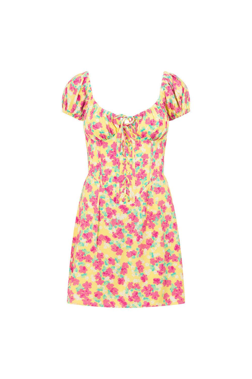 Meena Lace Up Dress Product Image