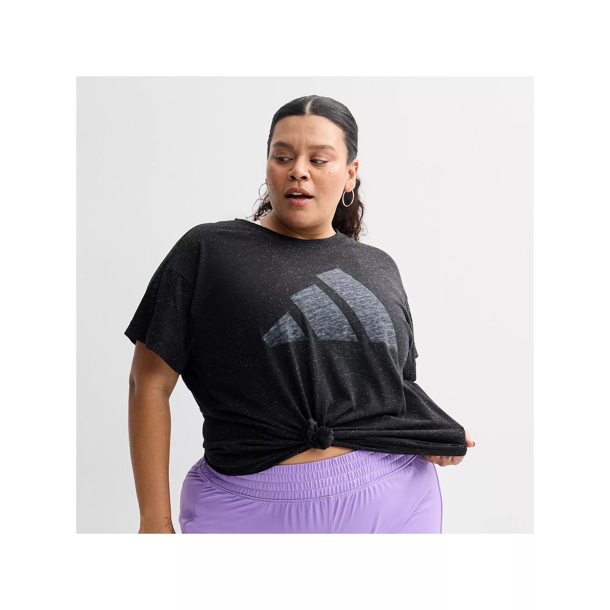 Plus Size adidas Essentials Winners T-Shirt, Women's, Size: 1XL, Black Product Image