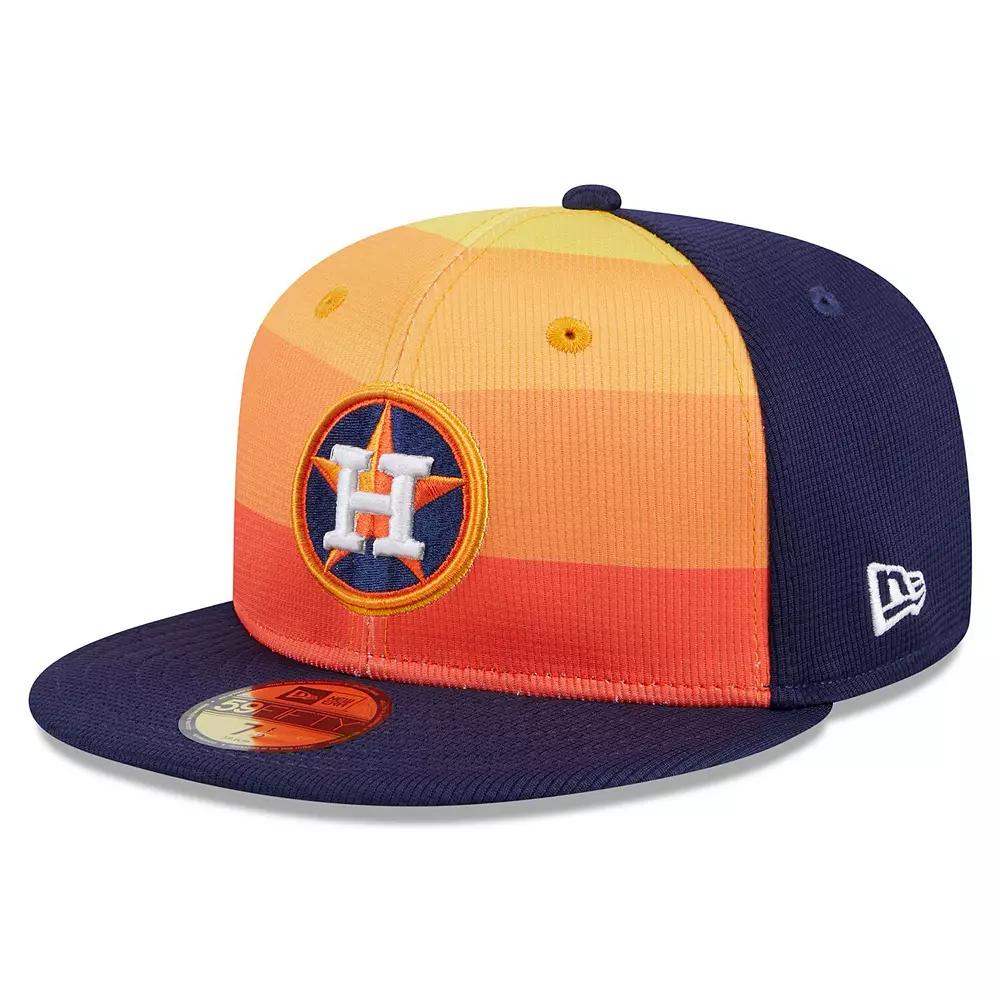 Men's New Era Orange Houston Astros 2024 Batting Practice 59FIFTY Fitted Hat,  Product Image
