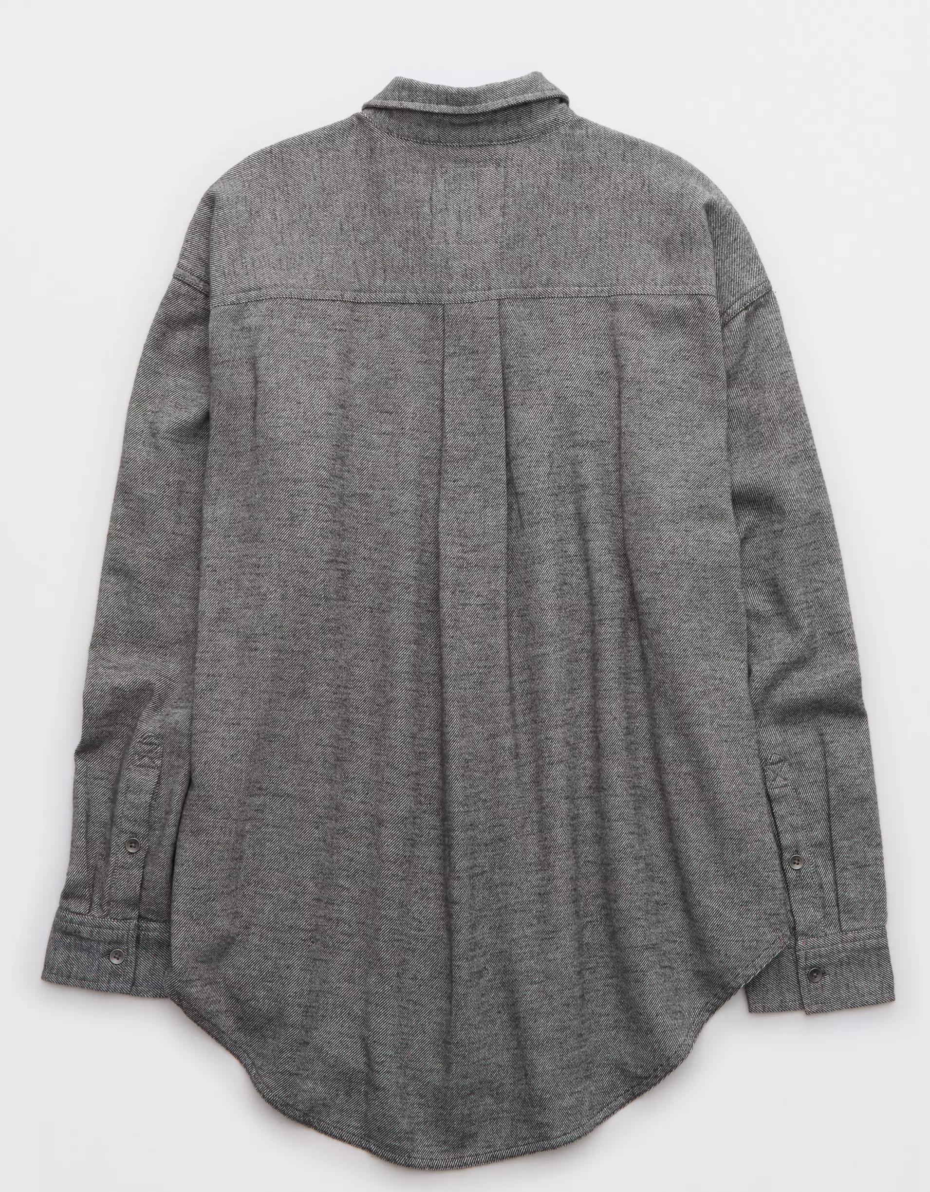 Aerie Anytime Fave Twill Shirt Product Image