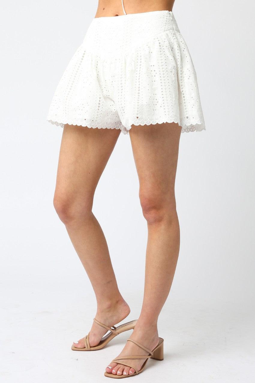 Bunny Eyelet Shorts Product Image