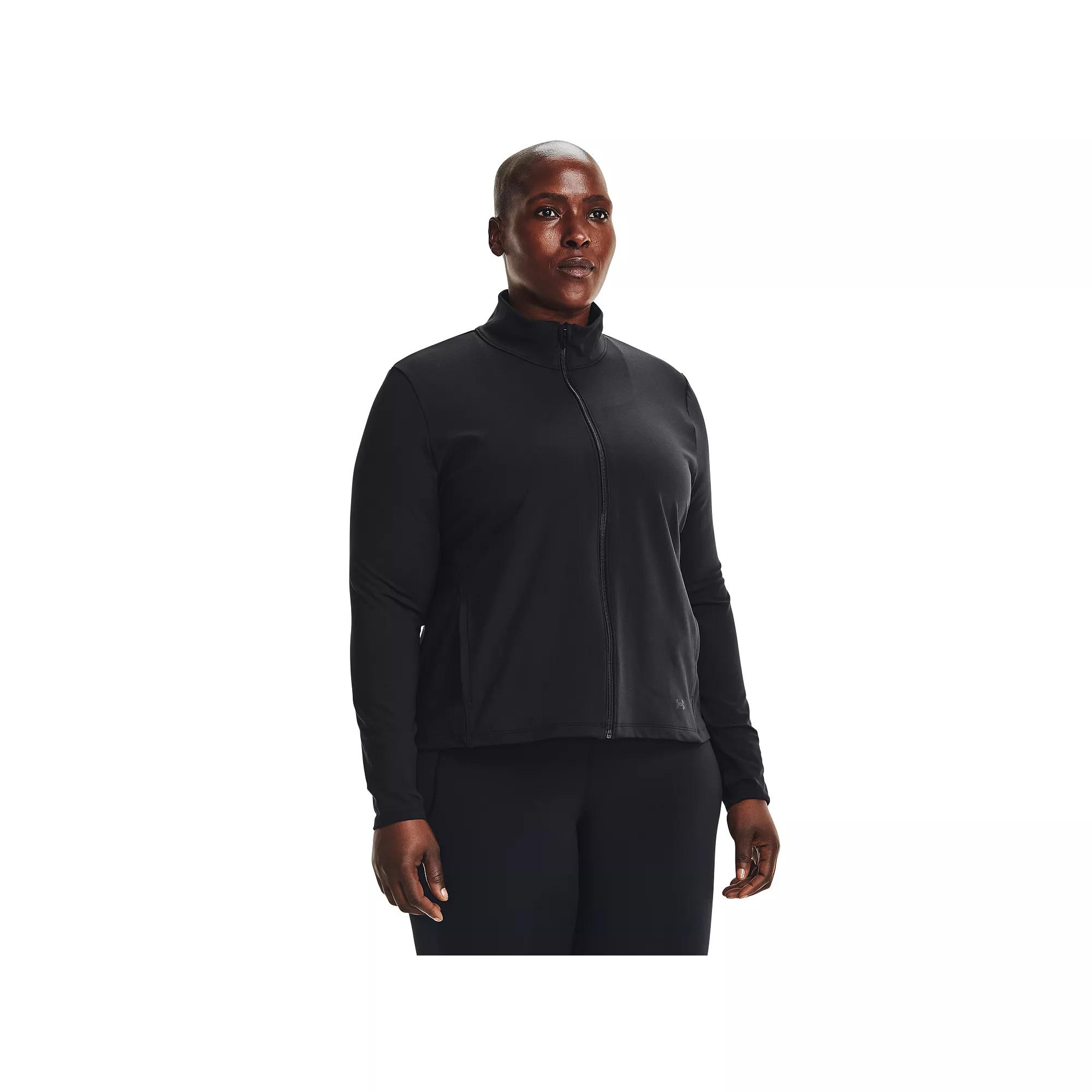 Plus Size Under Armour Motion Full-Zip Jacket, Women's, Size: 2XL, Black Product Image
