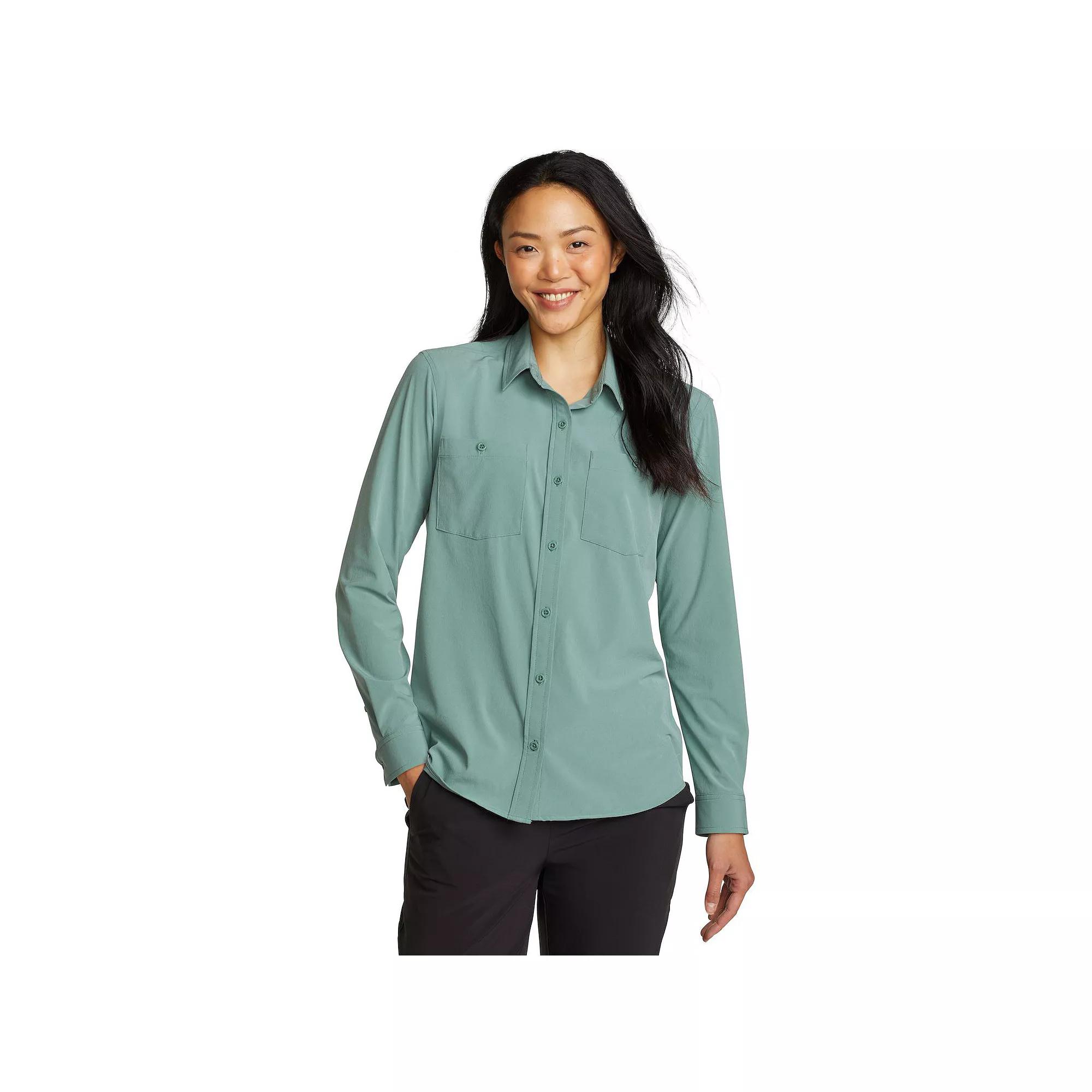 Women's Eddie Bauer Tall Departure 3.0 Lons Sleeve Shirt,  Product Image