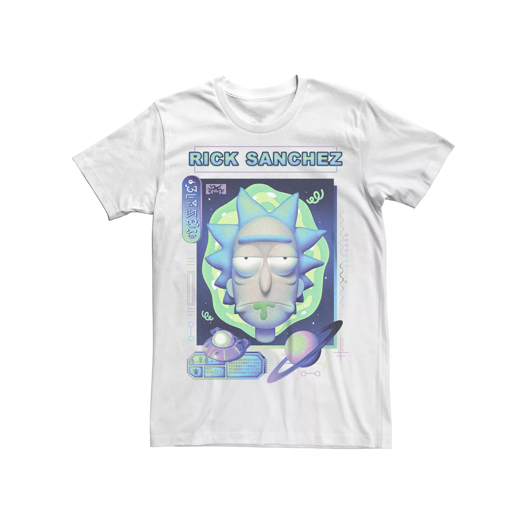 Men's Rick And Morty Sanchez Big Face Tee, Size: XXL, White Product Image
