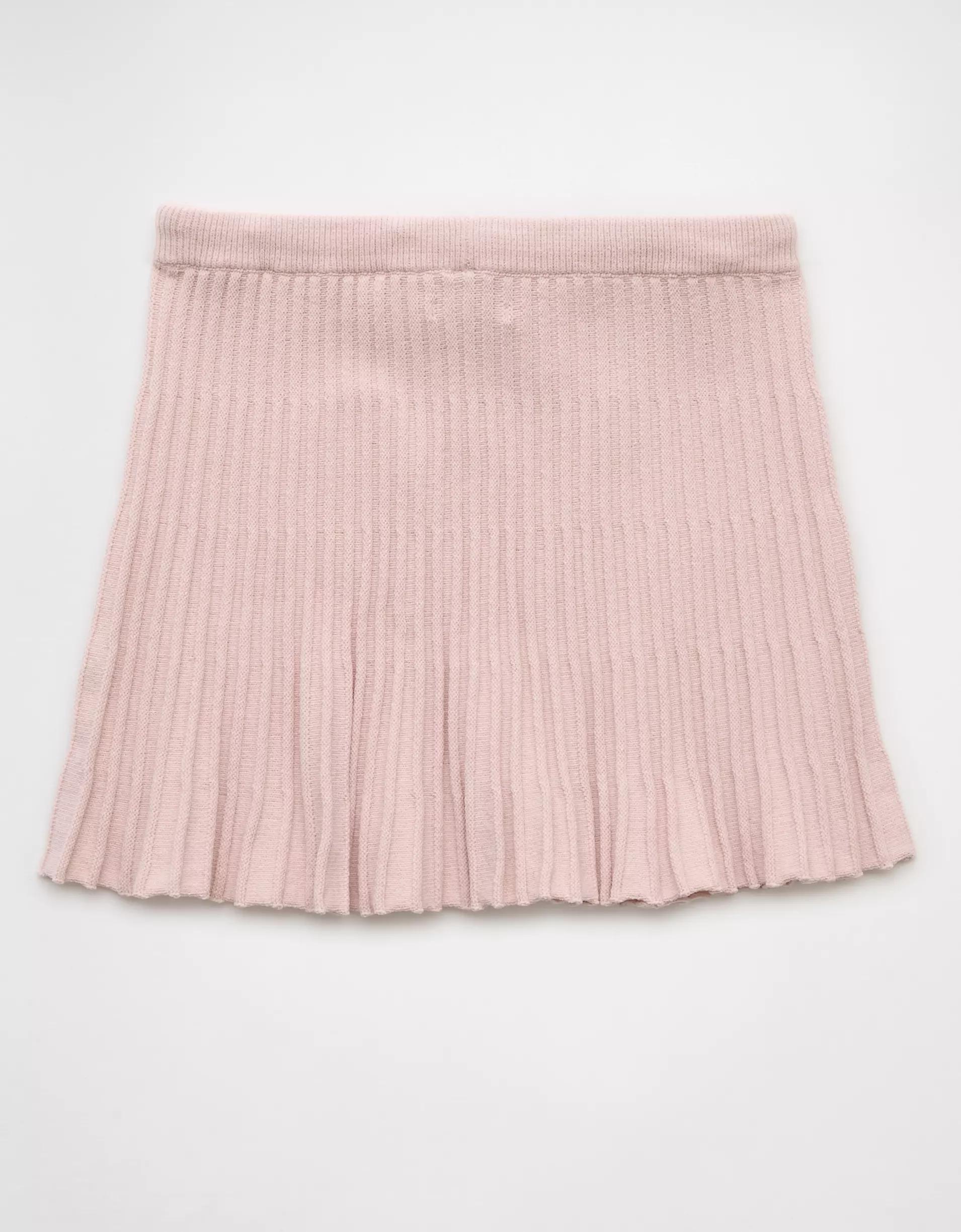 AE Ribbed Knit Mini Skirt Product Image