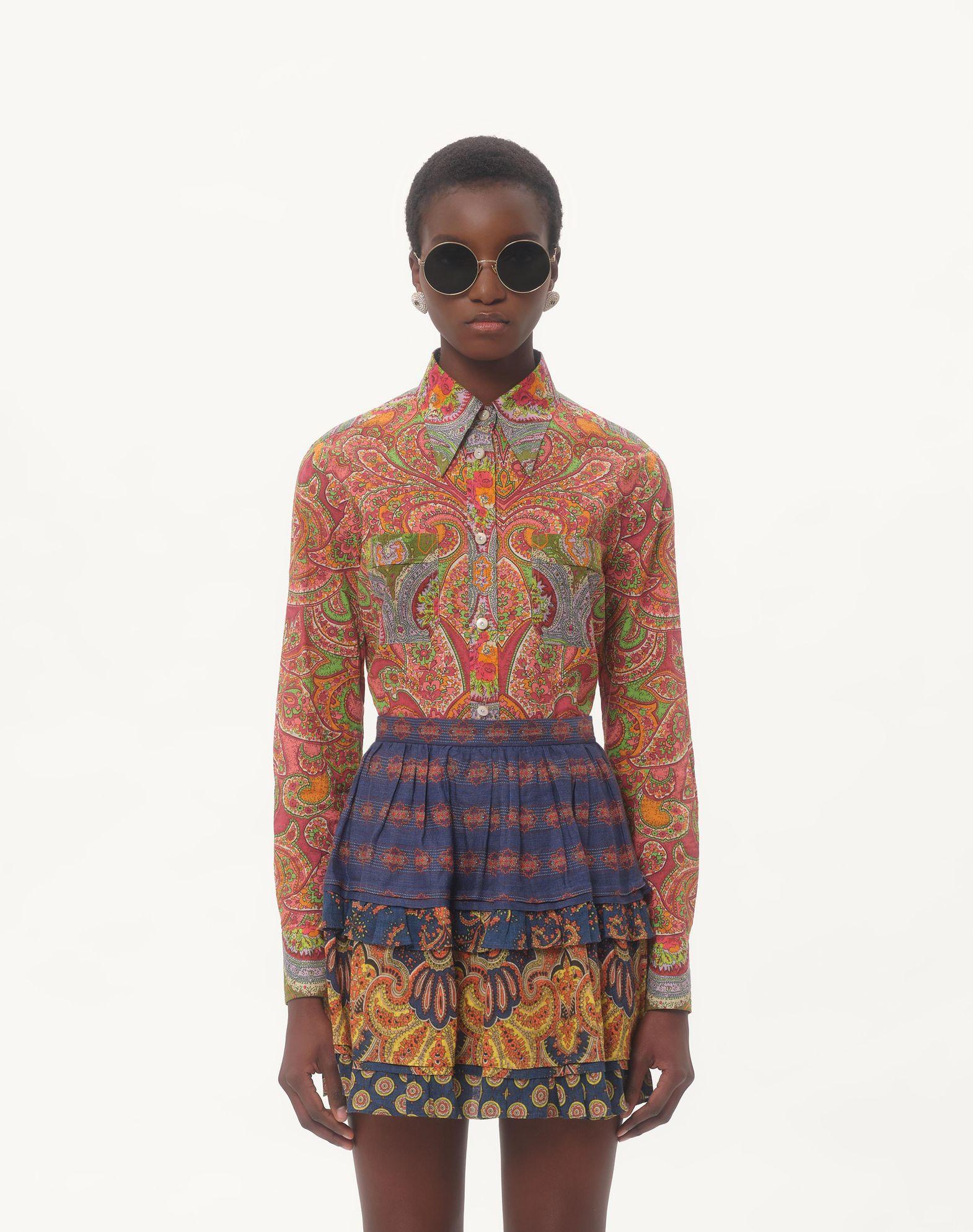 Shirt In Mussola Cachemire Voyage Imaginaire  Product Image