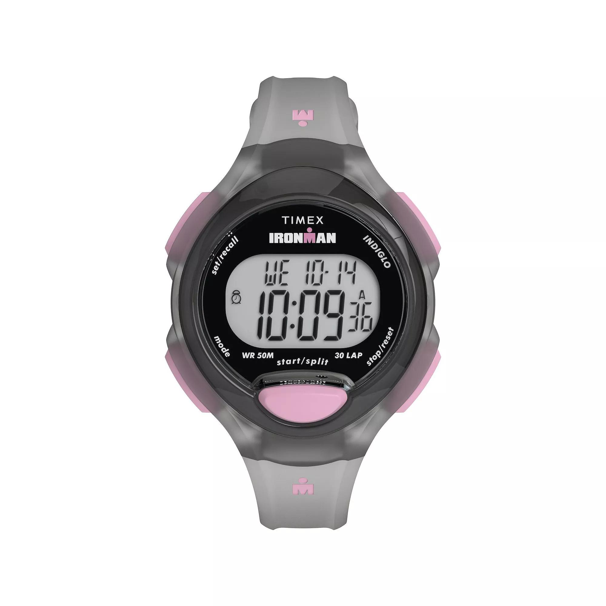 Timex® Ironman Women's Essential 30 Lap Digital Chronograph Watch - TW5M65700JT, Size: 34 mm, Black Product Image