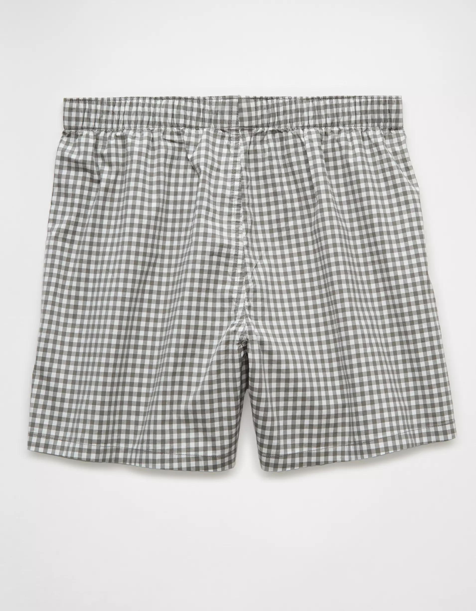 AEO Men's Plaid Stretch Boxer Short Product Image