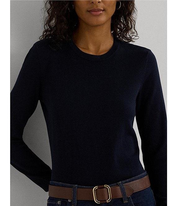 Lauren Ralph Lauren Knit Crew Neck Long Sleeve Sweater Product Image