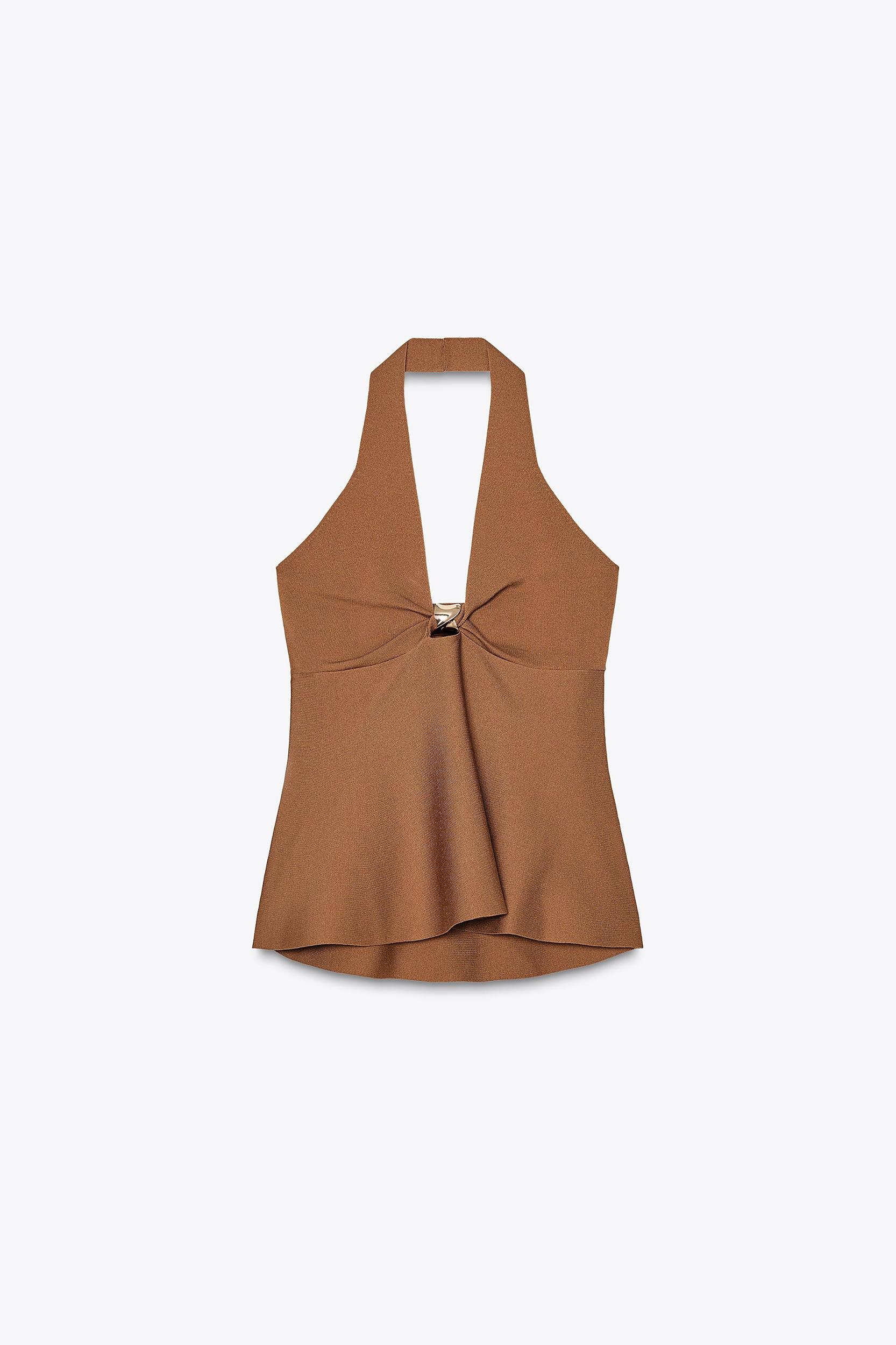 HALTER PEPLUM TOP Product Image