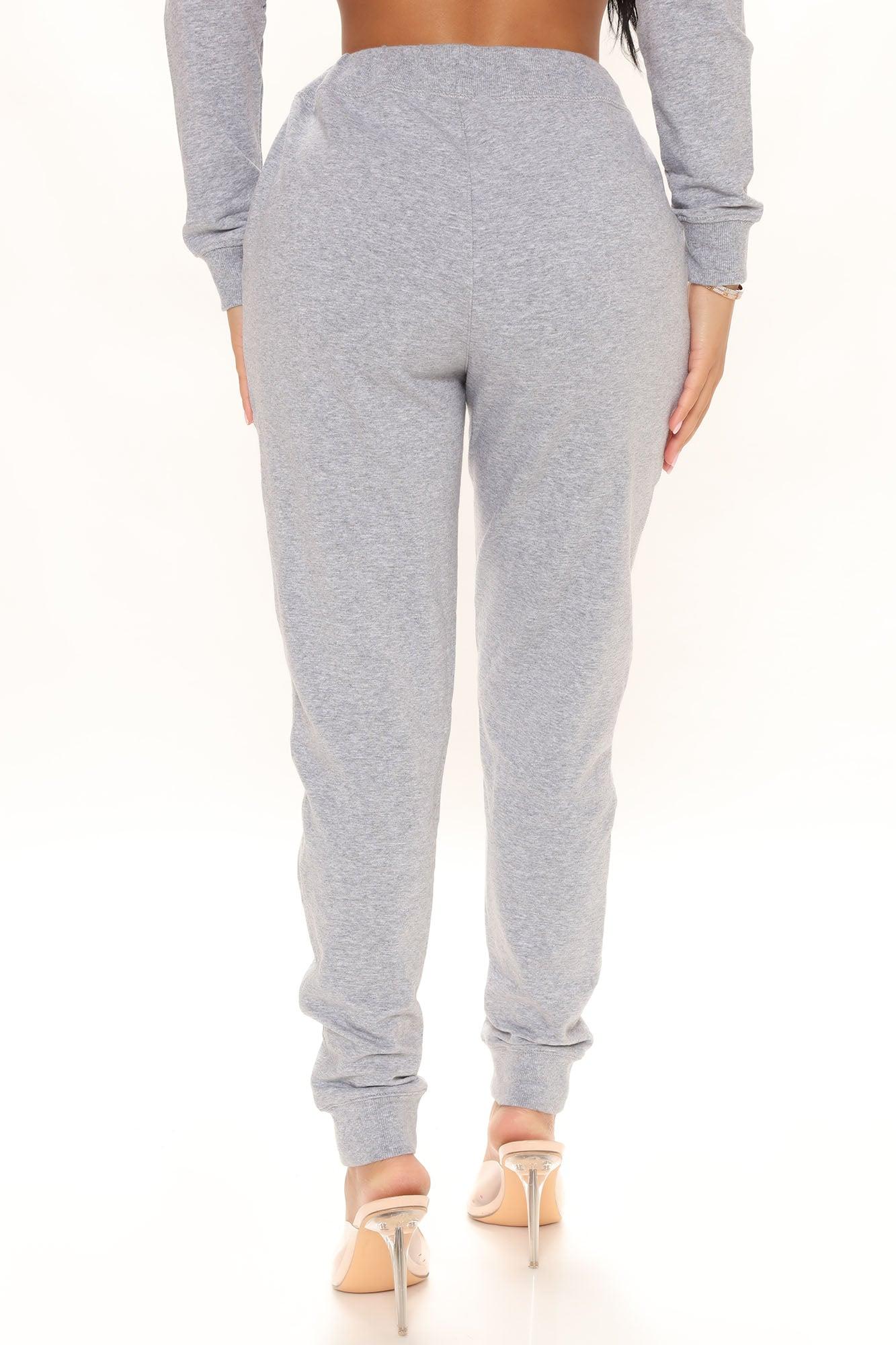 Latest And Greatest French Terry Jogger - Heather Grey Product Image