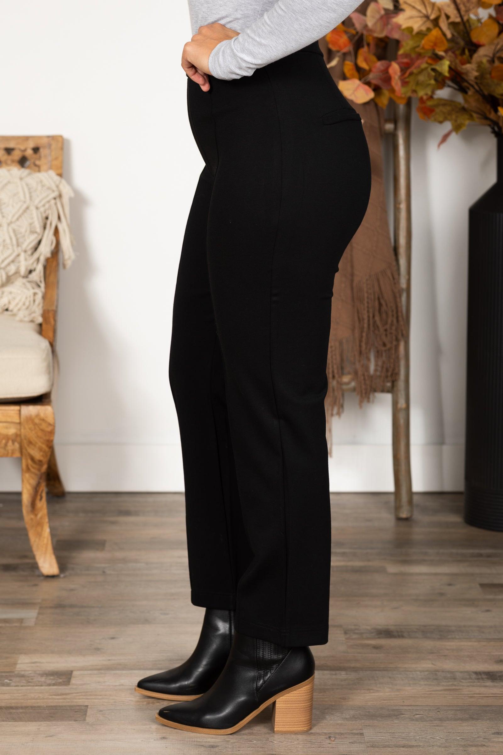 Easy Pull-On Ponte Pant With Pintuck Detail Product Image