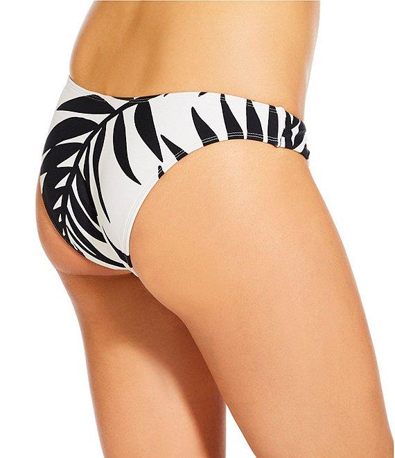GB Leaf Print Extra High Leg Scoop Front Swim Bottom Product Image