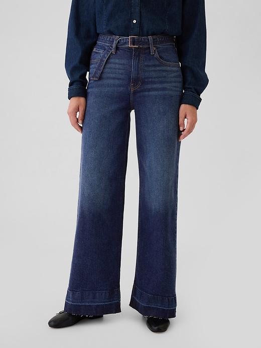 High Rise Stride Wide-Leg Jeans Product Image