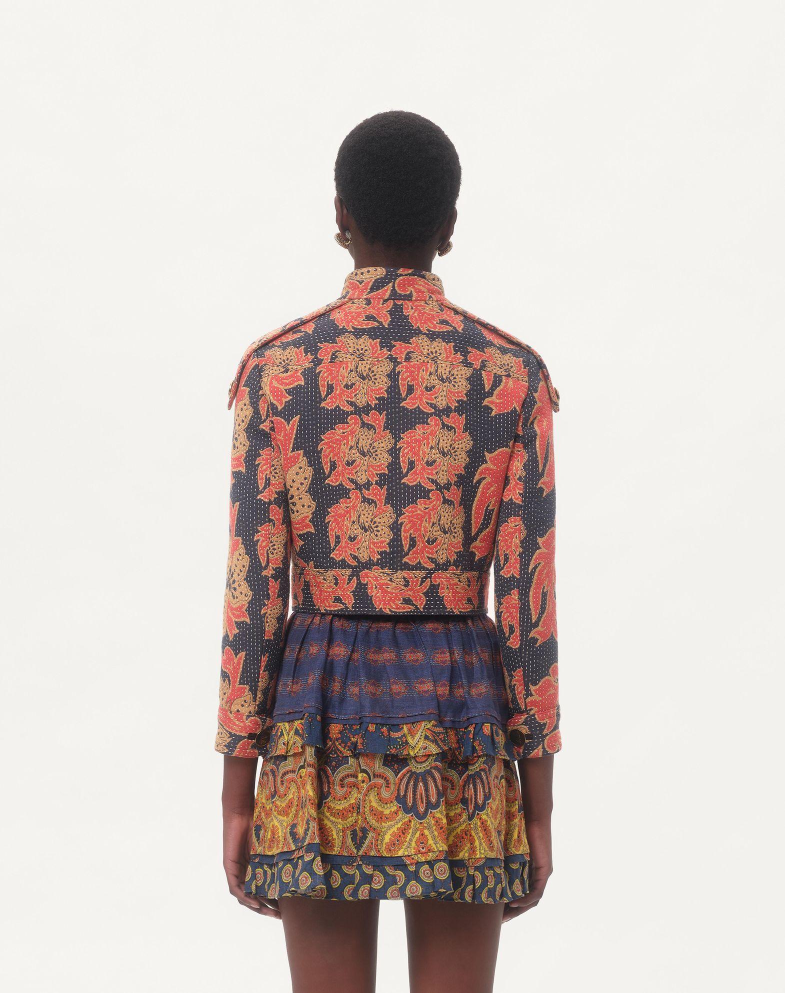 Caban In Apres L'Hiver Quilted Floral Jacquard  Product Image