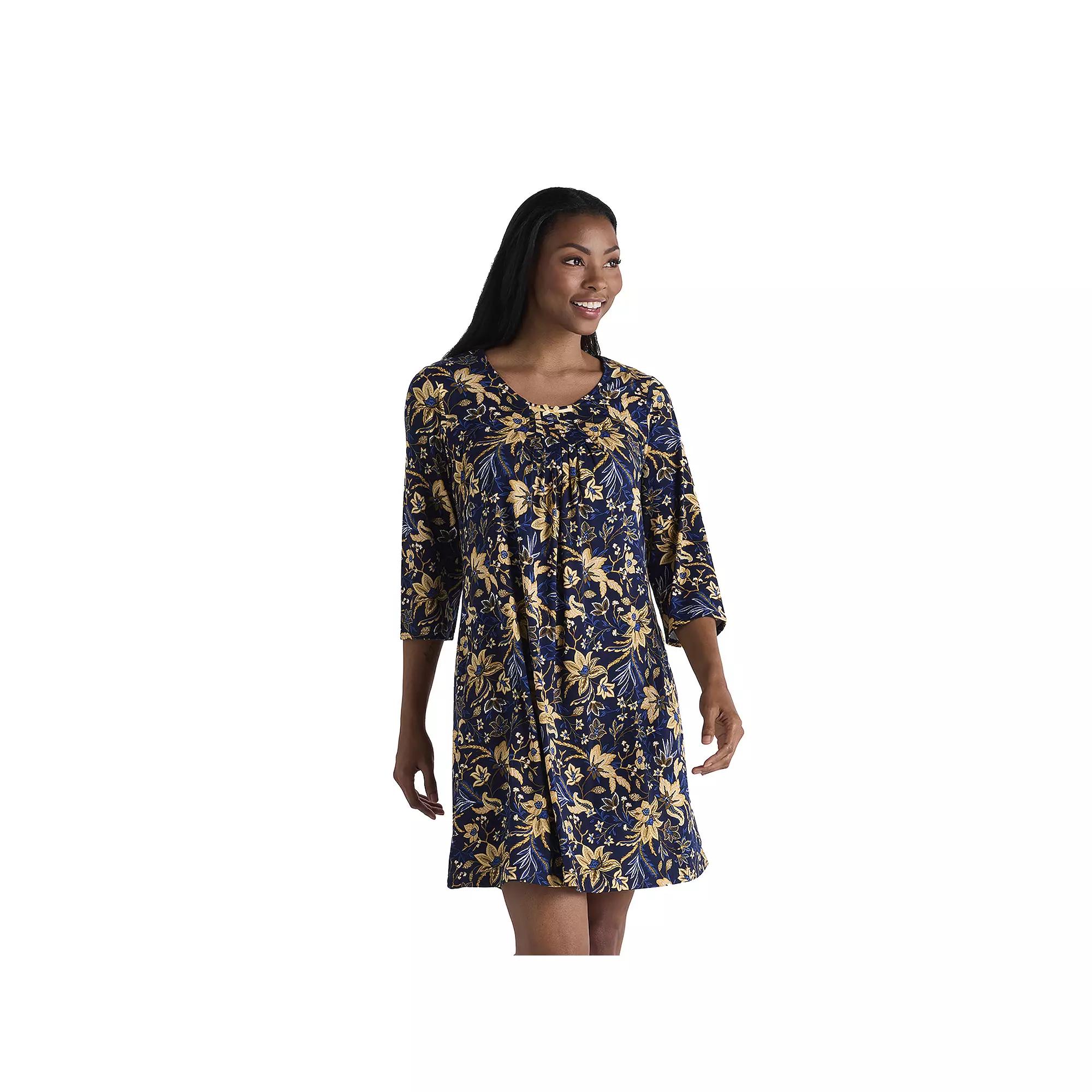 Women's Miss Elaine Essentials Micro Velvet Short Gown,  Product Image